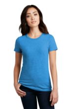 Picture of DM108L District® Women’s Perfect Blend® CVC Tee - XS-4XL Heathered Bright Turquoise