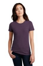 Picture of DM108L District® Women’s Perfect Blend® CVC Tee - XS-4XL Heathered Eggplant