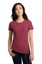 Picture of DM108L District® Women’s Perfect Blend® CVC Tee - XS-4XL Heathered Red
