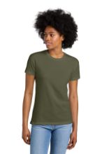 Picture of NL6600 Next Level Apparel® Women’s CVC Relaxed Tee Military Green / S