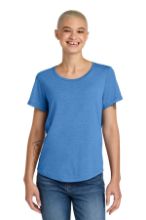 Picture of AL2015 Allmade® Women’s Relaxed Tri-Blend Scoop Neck Tee Azure Blue / L