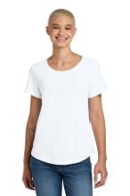 Picture of AL2015 Allmade® Women’s Relaxed Tri-Blend Scoop Neck Tee Bright White / L