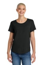 Picture of AL2015 Allmade® Women’s Relaxed Tri-Blend Scoop Neck Tee Deep Black / 2XL