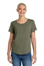 Picture of AL2015 Allmade® Women’s Relaxed Tri-Blend Scoop Neck Tee Olive You Green / XL