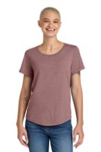 Picture of AL2015 Allmade® Women’s Relaxed Tri-Blend Scoop Neck Tee Vintage Rose / S