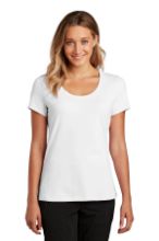 Picture of DT7501 District ® Women’s Flex Scoop Neck Tee White / L