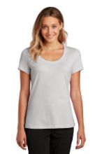 Picture of DT7501 District ® Women’s Flex Scoop Neck Tee Silver Mist / S