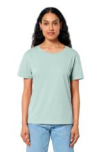 Picture of SXW008 Stanley/Stella Women’s Stella Serena Scoop Neck Tee Caribbean Blue / L