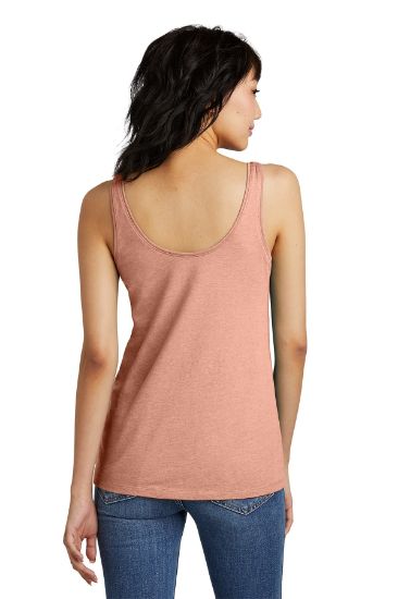 Picture of DT154 District® Women’s Perfect Blend® CVC V-Neck Tank
