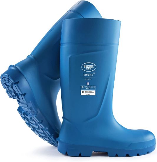 Picture of Bekina Steplite Easygrip S4 Metal Safety Toe Cap Work Boots Blue/Blue / 11