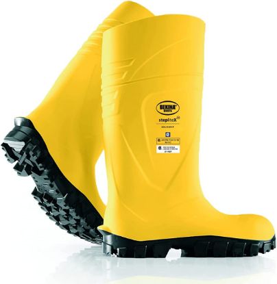 Picture of Bekina StepliteX Solidgrip S4 Metal Safety Toe Cap Work Boots Yellow/Black / 10