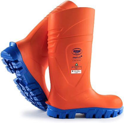 Picture of Bekina StepliteX ThermoProtec Composite Toe Work Boots Orange/Blue / 10