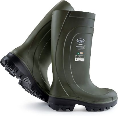 Picture of Bekina Thermolite IceShield Composite Toe Work Boots Green/Black / 9