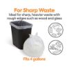 Picture of Coastwide Professional™ 4 Gallon Trash Bag, 17" x 17", Low Density, 0.35 mil, Clear, 1000 Bags/Box (CW22236)