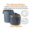 Picture of Coastwide Professional™ 55-60 Gallon Trash Bag, 38" x 58", Low Density, 1.3 mil, Black, 100 Bags/Box (CW22342)