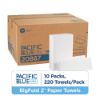 Picture of Pacific Blue Ultra BigFold Z Multifold Paper Towels, 1-ply, 220 Sheets/Pack, 10 Packs/Carton (20887)