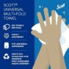 Picture of Scott Essential Recycled Multifold Paper Towels, 1-ply, 250 Sheets/Pack, 16 Packs/Carton (01804)