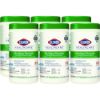 Picture of Clorox Healthcare Hydrogen Peroxide Cleaner Disinfectant Wipes, 155 Wipes/Container, 6/Carton (30825CT)
