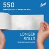 Picture of Scott Professional Recycled Toilet Paper, 2-ply, White, 550 Sheets/Roll, 80 Rolls/Case (04460)