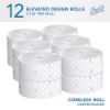 Picture of Scott Essential JRT Recycled Coreless Toilet Paper, 2-Ply, White, 12 Rolls/Case (07006)