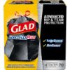 Picture of Glad ForceFlexPlus 30 Gallon Trash Bag, 5.31" x 10.06", Low Density, 0.90 mil, Black, 70/Box (70358)