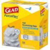 Picture of CloroxPro Glad ForceFlex 13 Gallon Tall Kitchen Trash Bag, 23.75" x 24.88", Low Density, .72 mil, Gray, 100/Box (70427)