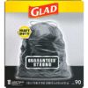 Picture of Glad 30 Gallon Large Drawstring Trash Bags, 90/Box (78952)
