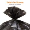 Picture of Coastwide Professional™ 7-10 Gallon Trash Bag, 24" x 23", Low Density, 0.35 mil, Black, 500 Bags/Box (CW21759)