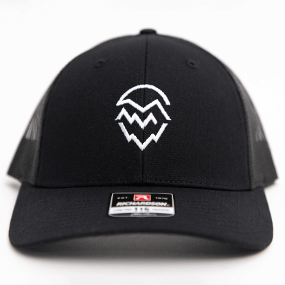 Picture of Classic Trucker Hat Black W/ White Logo