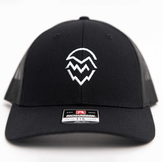Picture of Classic Trucker Hat Black W/ White Logo