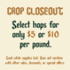 Picture of Crop Closeout Sale