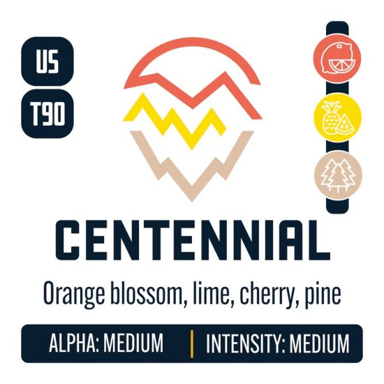 Picture of Centennial T-90 Hop Pellets  - 11lbs