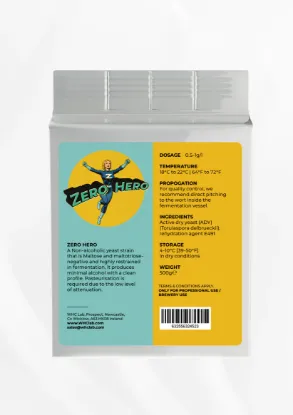 Picture of WHC Lab – Zero Hero Low/Non Alcoholic Dry Yeast 500g