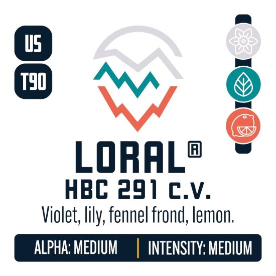 Picture of Loral® HBC 291 c.v. T-90 Hop Pellets - 11lbs