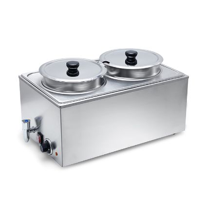 Picture of SYBO Bain Marie Buffet Food Warmer - 2 Round Pots With Tap