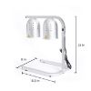 Picture of SYBO Food Heat Lamp Warmer, 2-Bulb, Silver