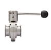 Tri-Clamp Butterfly Valves (BFVPC) - side view