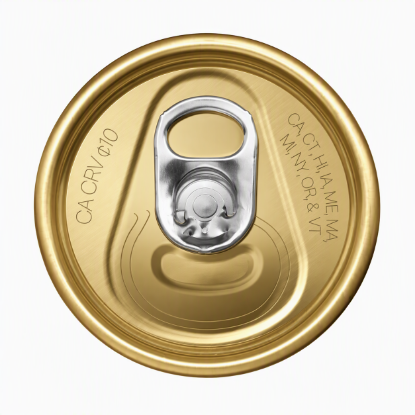 Picture of 202 Can Lid - Gold with Silver Tab (Sleeve of 580)
