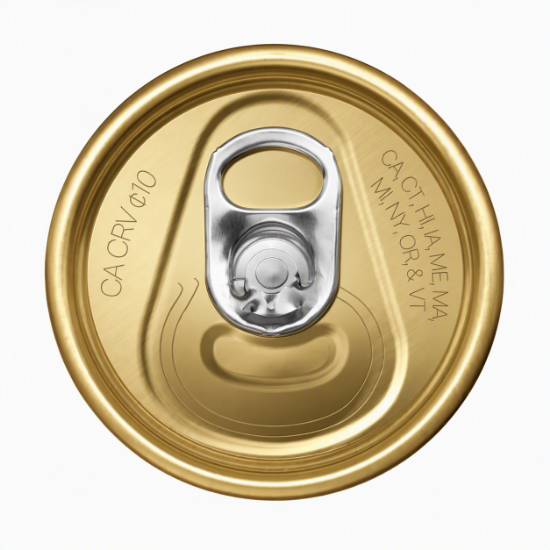 Picture of 202 Can Lid - Gold with Silver Tab (Sleeve of 580)